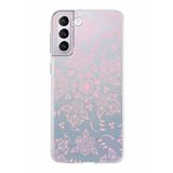 PrintiFy Samsung Galaxy S21 Plus ile Uyumlu Kapak Nostalji Desen - C Tasarımlı 1mm Fit Şeffaf Silikon Kılıf