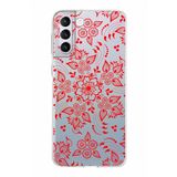 PrintiFy Samsung Galaxy S21 Plus ile Uyumlu Kapak Nostalji Desen - E Tasarımlı 1mm Fit Şeffaf Silikon Kılıf