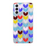 PrintiFy Samsung Galaxy S21 Plus ile Uyumlu Water Color 1 Kamera Korumalı Şeffaf Kılıf