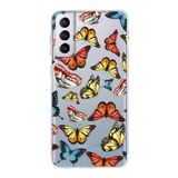 PrintiFy Samsung Galaxy S21 Plus ile Uyumlu Water Color 2 Kamera Korumalı Şeffaf Kılıf