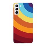 PrintiFy Samsung Galaxy S21 Plus Uyumlu Kamera Korumalı Kapak Renk Cümbüşü A Tasarımlı Şeffaf Kılıf