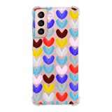 PrintiFy Samsung Galaxy S21 Plus Uyumlu Water Color 1 Baskılı Şeffaf Köşe Korumalı Antişok Kılıf