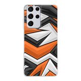 PrintiFy Samsung Galaxy S21 Ultra ile Uyumlu Kapak Grafiti Style Tasarımlı 1mm Fit Şeffaf Silikon Kılıf