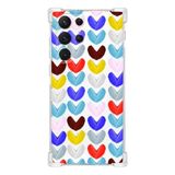 PrintiFy Samsung Galaxy S21 Ultra Uyumlu Water Color 1 Baskılı Şeffaf Köşe Korumalı Antişok Kılıf