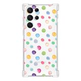 PrintiFy Samsung Galaxy S21 Ultra Uyumlu Water Color 6 Baskılı Şeffaf Köşe Korumalı Antişok Kılıf