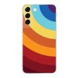 PrintiFy Samsung Galaxy S22 Plus ile Uyumlu Kapak Renk Cümbüşü A Kırmızı Tasarımlı 1mm Fit Şeffaf Silikon Kılıf