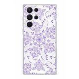 PrintiFy Samsung Galaxy S22 Ultra ile Uyumlu Kapak Nostalji Desen - D Tasarımlı 1mm Fit Şeffaf Silikon Kılıf