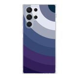 PrintiFy Samsung Galaxy S22 Ultra ile Uyumlu Kapak Renk Cümbüşü E Mavi Tasarımlı 1mm Fit Şeffaf Silikon Kılıf