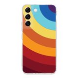 PrintiFy Samsung Galaxy S22 Uyumlu Kamera Korumalı Kapak Renk Cümbüşü A Tasarımlı Şeffaf Kılıf