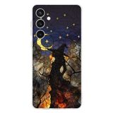 PrintiFy Samsung Galaxy S23 Fe ile Uyumlu Vitray Cadı Saati Tasarımlı Şeffaf Silikon Kılıf