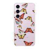 PrintiFy Samsung Galaxy S23 Plus ile Uyumlu 1mm Slim Fit Water Color 2 Baskılı Şeffaf Kılıf