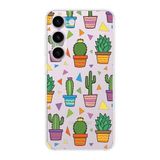 PrintiFy Samsung Galaxy S23 Plus ile Uyumlu 1mm Slim Fit Water Color 4 Baskılı Şeffaf Kılıf