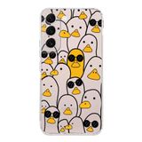 PrintiFy Samsung Galaxy S23 Plus ile Uyumlu Kapak Duck Tasarımlı 1mm Fit Şeffaf Silikon Kılıf