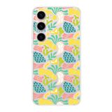 PrintiFy Samsung Galaxy S23 Plus ile Uyumlu Kapak Memphis Desen - C Tasarımlı Kamera Korumalı Şeffaf Silikon Kılıf