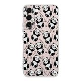 PrintiFy Samsung Galaxy S23 Plus ile Uyumlu Kapak Panda Tasarımlı 1mm Fit Şeffaf Silikon Kılıf