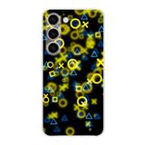 PrintiFy Samsung Galaxy S23 Plus ile Uyumlu Kapak Semboller Tasarımlı 1mm Fit Şeffaf Silikon Kılıf