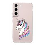 PrintiFy Samsung Galaxy S23 Plus ile Uyumlu Kapak Unicorn Tasarımlı 1mm Fit Şeffaf Silikon Kılıf
