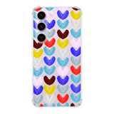 PrintiFy Samsung Galaxy S23 Plus Uyumlu Water Color 1 Baskılı Şeffaf Köşe Korumalı Antişok Kılıf