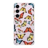 PrintiFy Samsung Galaxy S23 Plus Uyumlu Water Color 2 Baskılı Şeffaf Köşe Korumalı Antişok Kılıf