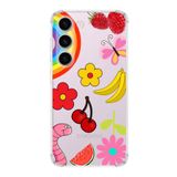 PrintiFy Samsung Galaxy S23 Plus Uyumlu Water Color 5 Baskılı Şeffaf Köşe Korumalı Antişok Kılıf