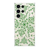 PrintiFy Samsung Galaxy S23 Ultra ile Uyumlu Kapak Nostalji Desen - A Tasarımlı 1mm Fit Şeffaf Silikon Kılıf