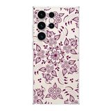 PrintiFy Samsung Galaxy S23 Ultra ile Uyumlu Kapak Nostalji Desen - F Tasarımlı 1mm Fit Şeffaf Silikon Kılıf