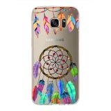 PrintiFy Samsung Galaxy S7 Edge ile Uyumlu 1mm Slim Fit Nazar Boncuğu 6 Baskılı Şeffaf Kılıf
