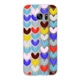 PrintiFy Samsung Galaxy S7 Edge ile Uyumlu 1mm Slim Fit Water Color 1 Baskılı Şeffaf Kılıf