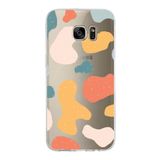 PrintiFy Samsung Galaxy S7 Edge ile Uyumlu Kapak Grunge Tasarımlı 1mm Fit Şeffaf Silikon Kılıf