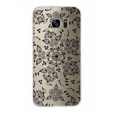 PrintiFy Samsung Galaxy S7 Edge ile Uyumlu Kapak Nostalji Desen - B Tasarımlı 1mm Fit Şeffaf Silikon Kılıf