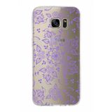 PrintiFy Samsung Galaxy S7 Edge ile Uyumlu Kapak Nostalji Desen - D Tasarımlı 1mm Fit Şeffaf Silikon Kılıf