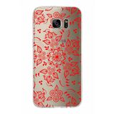 PrintiFy Samsung Galaxy S7 Edge ile Uyumlu Kapak Nostalji Desen - E Tasarımlı 1mm Fit Şeffaf Silikon Kılıf