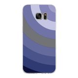 PrintiFy Samsung Galaxy S7 Edge ile Uyumlu Kapak Renk Cümbüşü D Lila Tasarımlı 1mm Fit Şeffaf Silikon Kılıf
