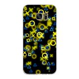 PrintiFy Samsung Galaxy S7 Edge ile Uyumlu Kapak Semboller Tasarımlı 1mm Fit Şeffaf Silikon Kılıf