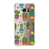 PrintiFy Samsung Galaxy S7 Edge Uyumlu Water Color 4 Baskılı Şeffaf Köşe Korumalı Antişok Kılıf