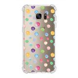 PrintiFy Samsung Galaxy S7 Edge Uyumlu Water Color 6 Baskılı Şeffaf Köşe Korumalı Antişok Kılıf