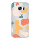 PrintiFy Samsung Galaxy S7 ile Uyumlu Kapak Grunge Tasarımlı 1mm Fit Şeffaf Silikon Kılıf