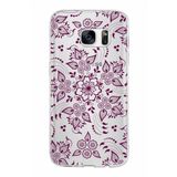 PrintiFy Samsung Galaxy S7 ile Uyumlu Kapak Nostalji Desen - F Tasarımlı 1mm Fit Şeffaf Silikon Kılıf