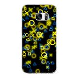 PrintiFy Samsung Galaxy S7 ile Uyumlu Kapak Semboller Tasarımlı 1mm Fit Şeffaf Silikon Kılıf