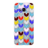 PrintiFy Samsung Galaxy S8 ile Uyumlu 1mm Slim Fit Water Color 1 Baskılı Şeffaf Kılıf