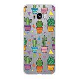 PrintiFy Samsung Galaxy S8 ile Uyumlu 1mm Slim Fit Water Color 4 Baskılı Şeffaf Kılıf