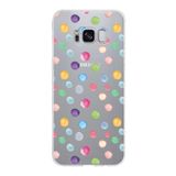 PrintiFy Samsung Galaxy S8 ile Uyumlu 1mm Slim Fit Water Color 6 Baskılı Şeffaf Kılıf