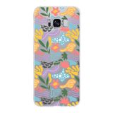 PrintiFy Samsung Galaxy S8 ile Uyumlu Kapak Memphis Desen - 2 Tasarımlı 1mm Fit Şeffaf Silikon Kılıf