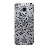 PrintiFy Samsung Galaxy S8 ile Uyumlu Kapak Nostalji Desen - B Tasarımlı 1mm Fit Şeffaf Silikon Kılıf