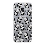 PrintiFy Samsung Galaxy S8 ile Uyumlu Kapak Panda Tasarımlı 1mm Fit Şeffaf Silikon Kılıf
