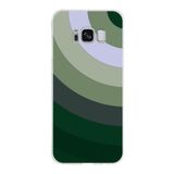PrintiFy Samsung Galaxy S8 ile Uyumlu Kapak Renk Cümbüşü C Haki Tasarımlı 1mm Fit Şeffaf Silikon Kılıf