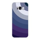 PrintiFy Samsung Galaxy S8 ile Uyumlu Kapak Renk Cümbüşü E Mavi Tasarımlı 1mm Fit Şeffaf Silikon Kılıf