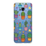 PrintiFy Samsung Galaxy S8 Plus ile Uyumlu 1mm Slim Fit Water Color 4 Baskılı Şeffaf Kılıf