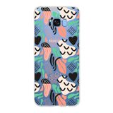 PrintiFy Samsung Galaxy S8 Plus ile Uyumlu Kapak Memphis Desen - 1 Tasarımlı 1mm Fit Şeffaf Silikon Kılıf