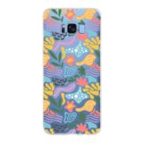 PrintiFy Samsung Galaxy S8 Plus ile Uyumlu Kapak Memphis Desen - 2 Tasarımlı 1mm Fit Şeffaf Silikon Kılıf